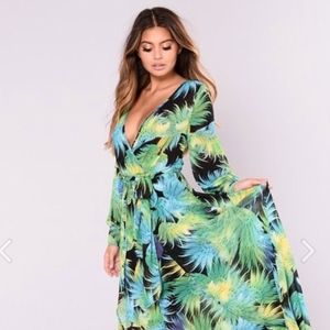 Fashion Nova Mediterranean Cruise Tropical Dress